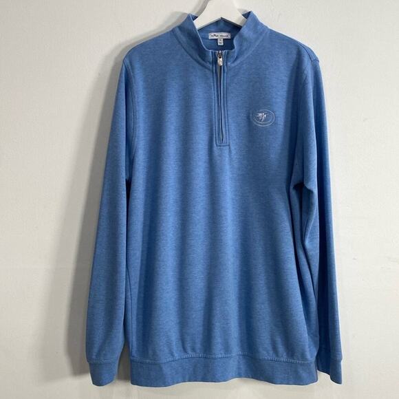 Peter Millar Cotton Modal Long sleeve 1/4 Zip size Large - Picture 1 of 11
